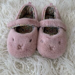 Zara Pink Fuzzy Kids Slippers